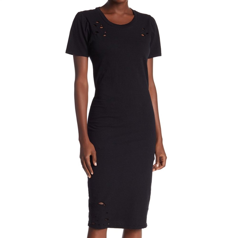 FINAL DRoP 🤠 Nordstrom Abound Distressed Midi Dress - Picture 1 of 3